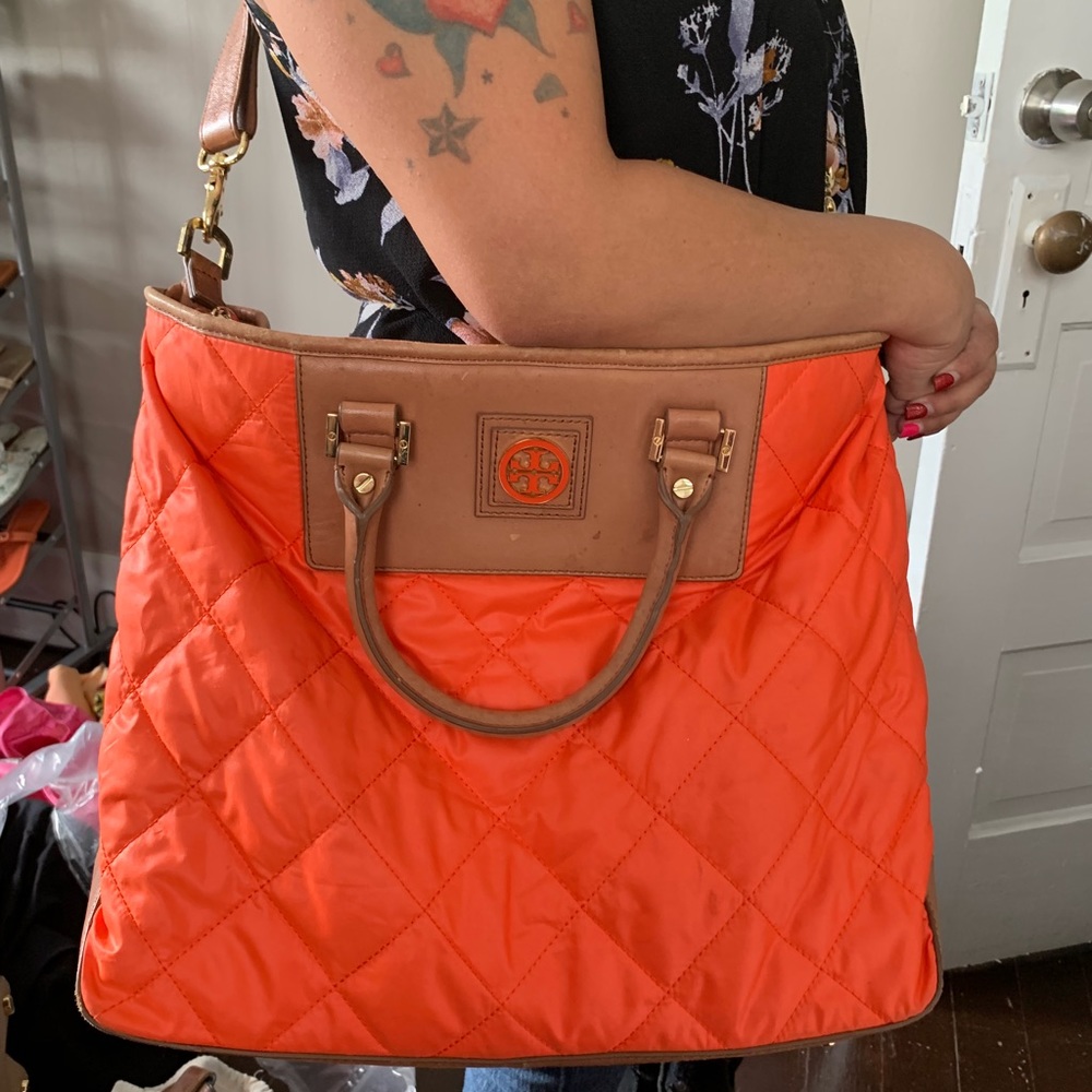 Tory Burch large crossbody tote